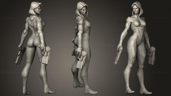 Figurines of girls (Gamora, STKGL_0892) 3D models for cnc
